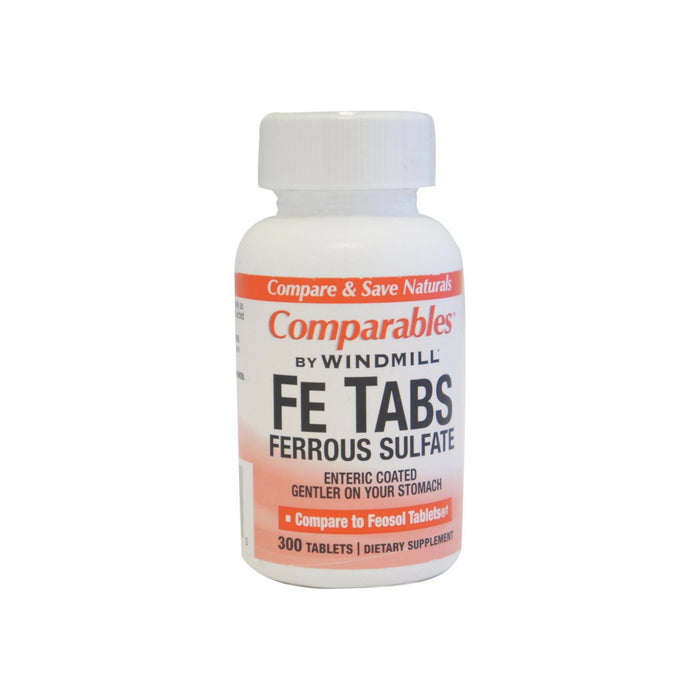 Comparables By Windmill Fe Tabs Ferrous Sulfate Tablets 300 Tablets