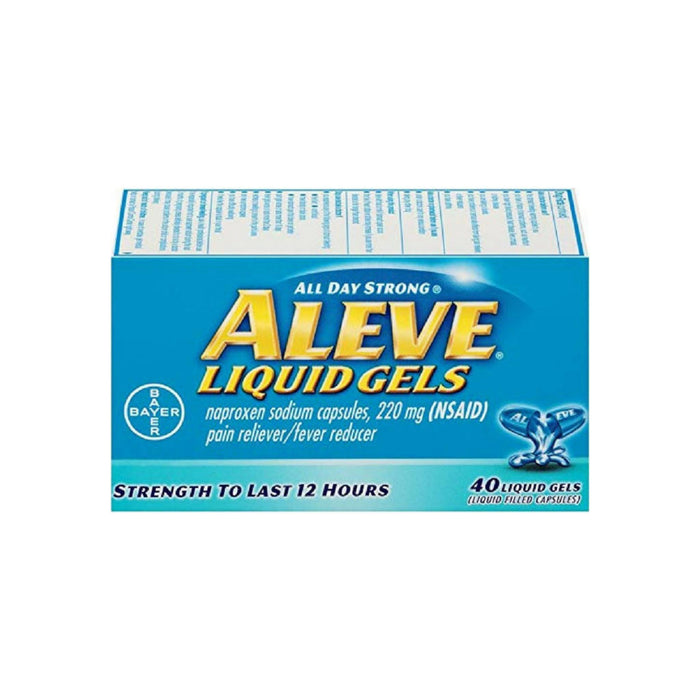 Aleve Liquid Gels Pain Reliever/Fever Reducer 220 mg 40 ea