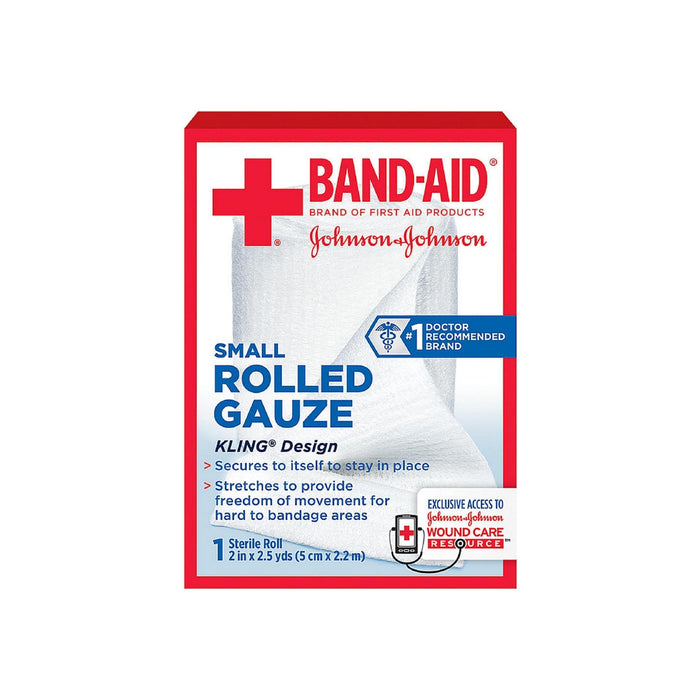BAND-AID First Aid Rolled Gauze Sterile Roll, Small 1 ea