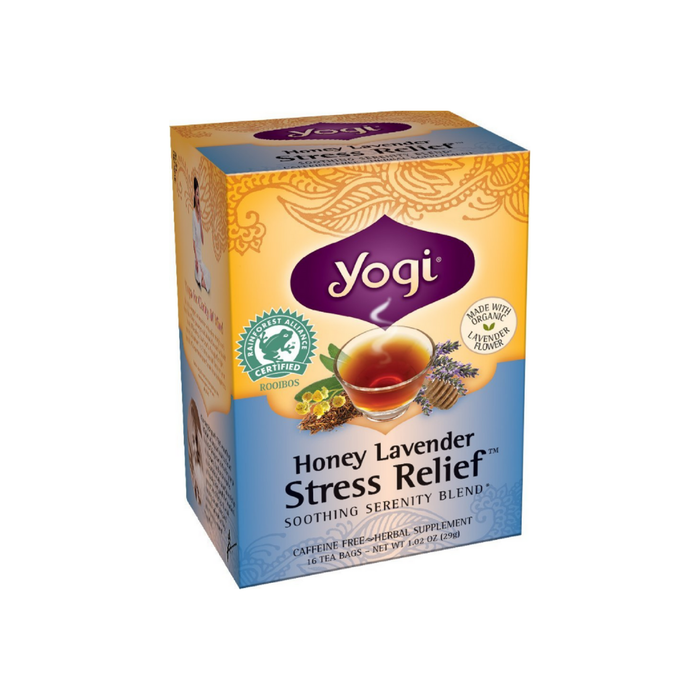 Yogi Tea Herbal Stress Relief, Honey Lavender 16 ea