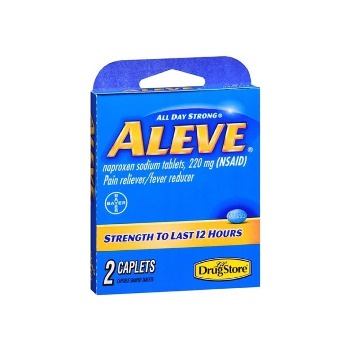 Aleve Lil Drug Store Pain Reliever/ Fever Reducer Caplets 2 ea