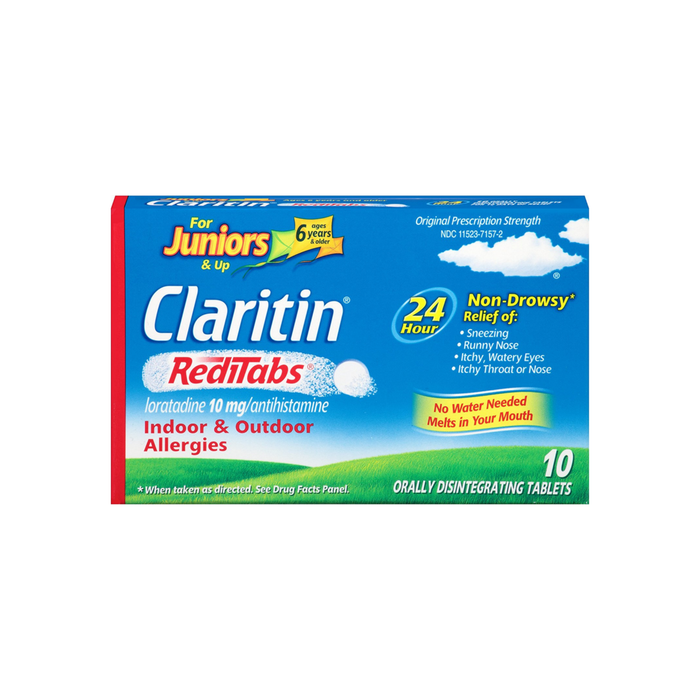 CLARITIN 24 Hour Non-Drowsy RediTabs Allergy Relief Orally Disintegrating Tablets 10 ea