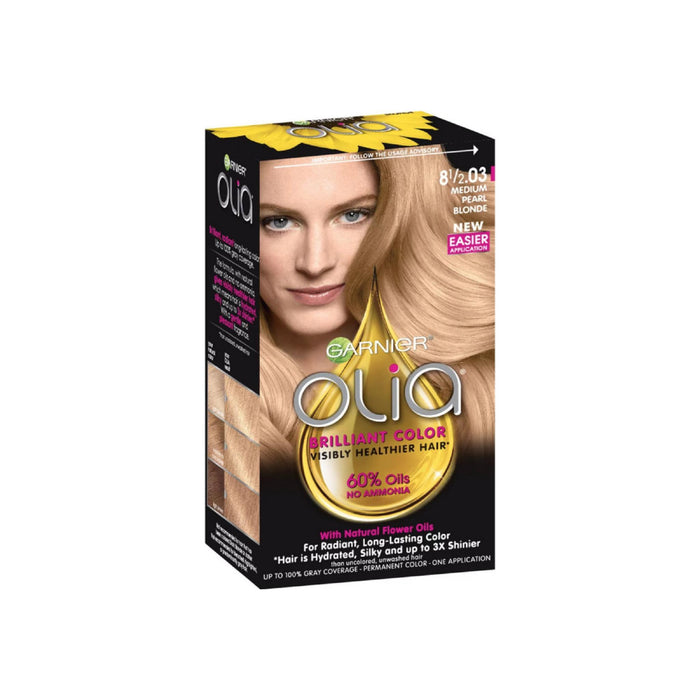Garnier Olia Ammonia free Hair Color [8 1/2.03] Medium Pearl Blonde 1 ea