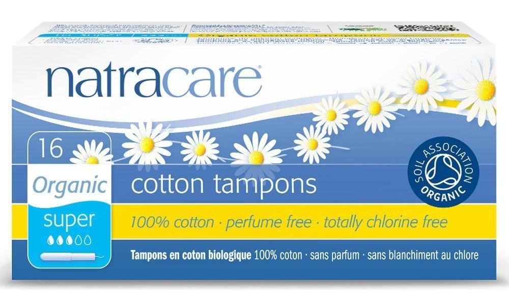 Natracare Organic Cotton Tampons, Super with Applicator 16 ea