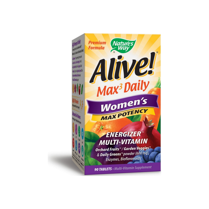 Nature's Way Alive! Max3 Daily Women's Max Potency Energizer Multivitamin Tablets 90 ea