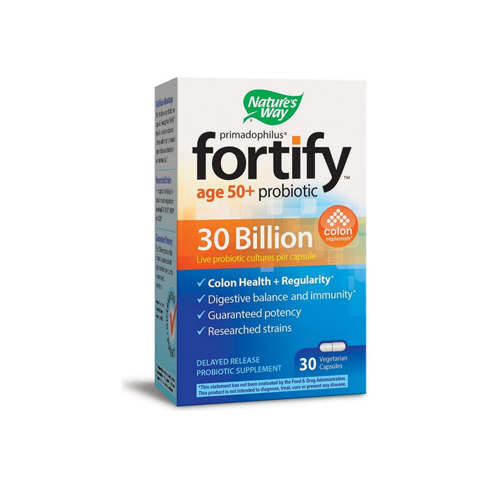 Nature's Way Primadophilus Fortify Age 50+ Probiotic Supplement 30 ea