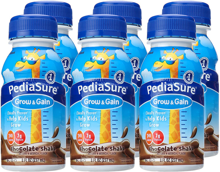 PediaSure Nutrition Shake, Chocolate 8 oz , 6 Count