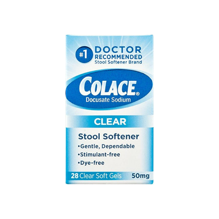 Colace Clear Soft Gels Stool Softener 28 ea