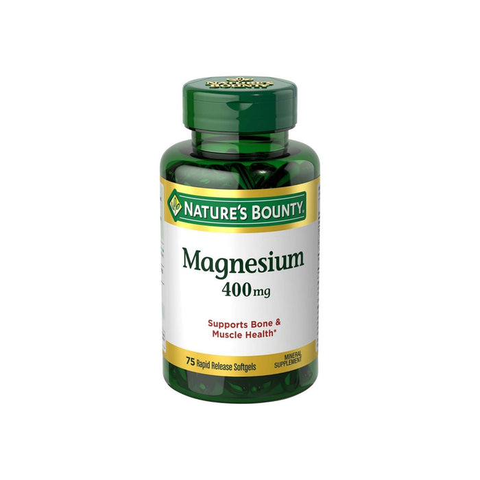 Nature's Bounty Magnesium 400 mg Softgel 75 ea