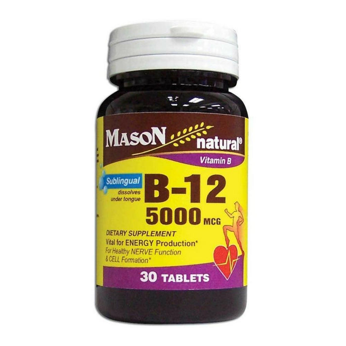 Mason Natural B-12 5000 mcg Tablets 30 ea