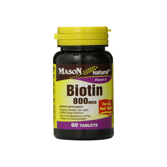 Mason Natural Biotin 800 mcg Tablets 60 ea