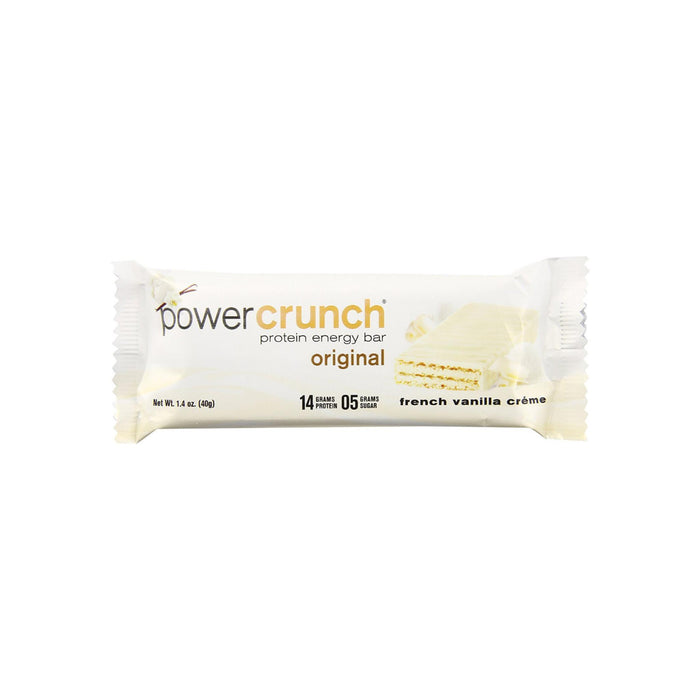 Power Crunch Protein Energy Bar, 1.4 oz bars, French Vanilla Cream 12 bars