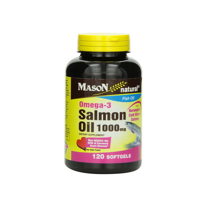 Mason Natural Omega-3 Salmon Oil 1000 mg Softgels 120 ea