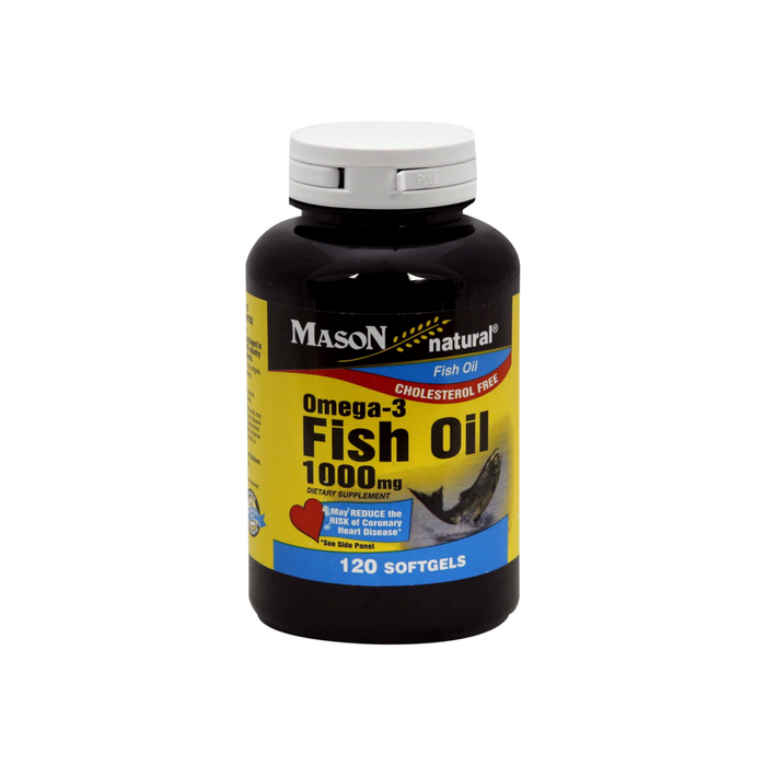 Mason Natural Omega-3 Fish Oil 1000 mg Softgels 120 ea