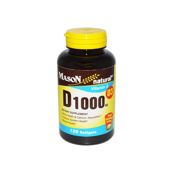 Mason Natural Vitamin D3 1000 IU Softgels 120 ea