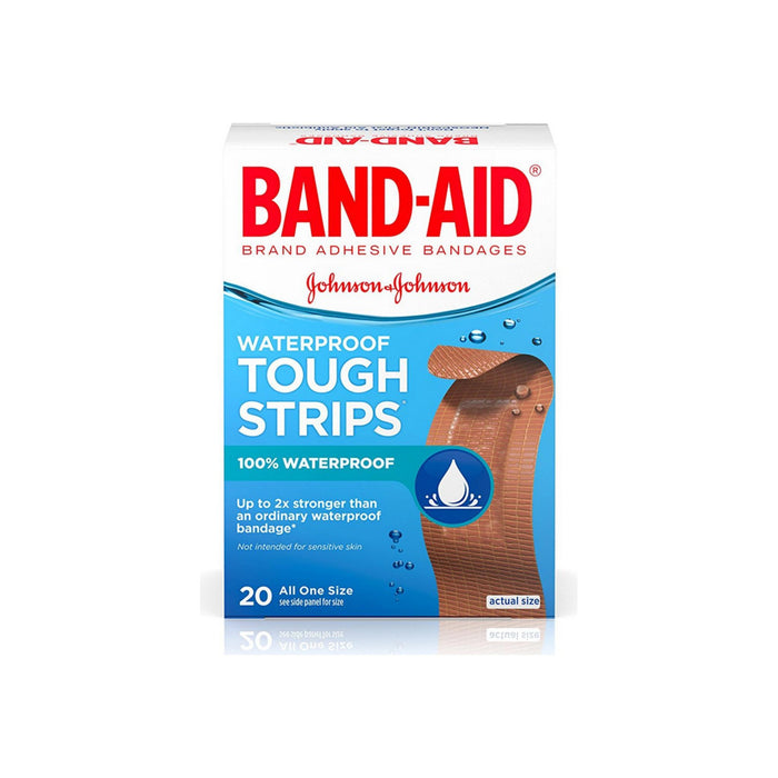 BAND-AID Waterproof Tough-Strips Bandages 20 ea
