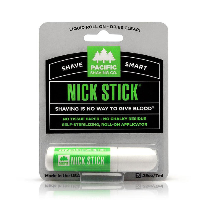Pacific Shaving Company Shave Smart Nick Stick - No Tissue Paper, No Chalky Residue, Dries Clear, Liquid Roll-On Applicator, Made in the USA, .25 oz