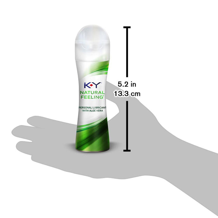 K-Y Natural Feeling Personal Lubricant With Aloe Vera, Water Based & Free From Harmful Chemicals 1.69 oz