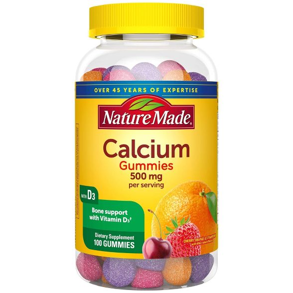 Nature Made Calcium Adult Gummies, Cherry, Orange & Strawberry