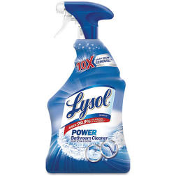 Lysol Power Bathroom Cleaner Spray bottle