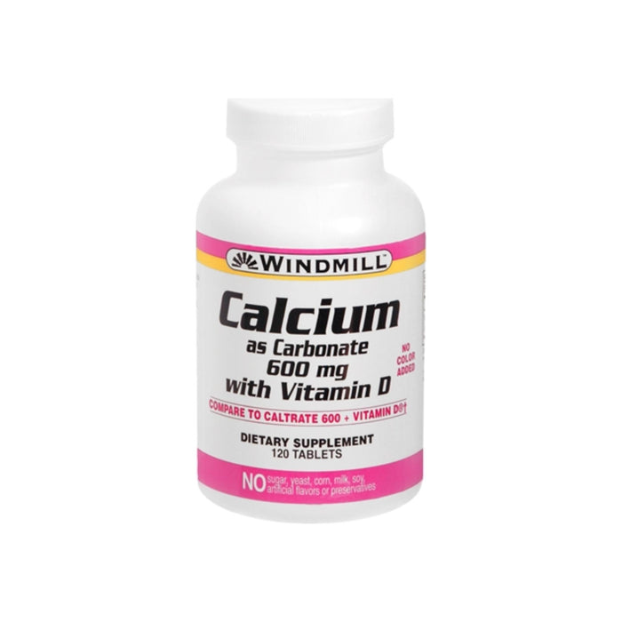 Windmill Calcium With Vitamin D 600 mg Tablets 120 Tablets