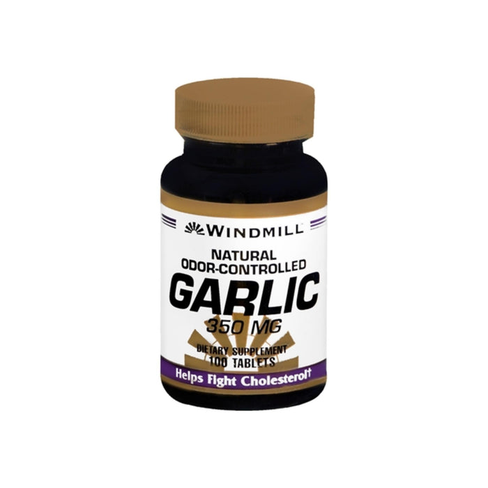 Windmill Garlic 350 mg Tablets Natural Odor-Controlled 100 Tablets