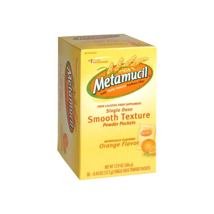 Metamucil Smooth Texture Orange Single Dose Packets 30 Each