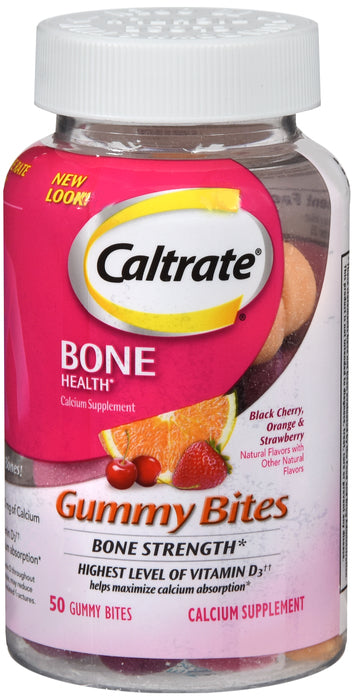 Caltrate Calcium & Vitamin D Gummy Bites 50 ea.   ***New Packing***