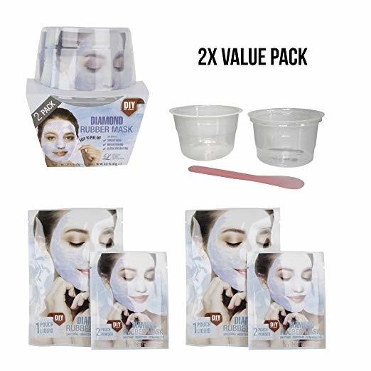 Lindsay Home Aesthetics 2 Pack Diamond Rubber Mask 5.04 oz