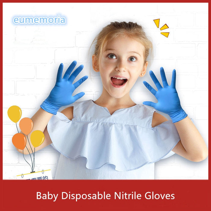 Nitrile Gloves Disposable Baby Mittens kids Students Gloves Food-Grade PVC Eco-friendly Multi-functional latex 2-12 Years Old