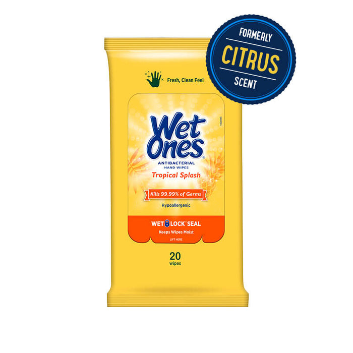 Wet Ones Antibacterial Hand Wipes..Travel Pack 20ct